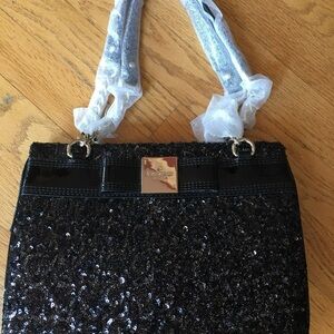 Black Sequin Women's Bag